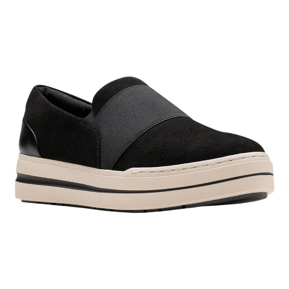 Clarks Women's Cloudsteppers Audreigh Eve Comfort Sneakers Black Size 10 W